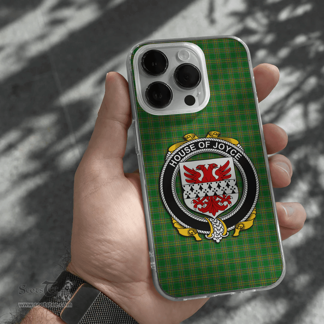 Irish House of JOYCE Coat of Arms Family Crest Ireland Phone Case Irish National Tartan Irish County Phone Case