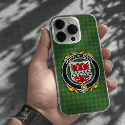 Irish House of JOYCE Coat of Arms Family Crest Ireland Phone Case Irish National Tartan Irish County Phone Case