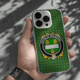 Irish House of MACKENNA Coat of Arms Family Crest Ireland Phone Case Irish National Tartan Irish County Phone Case