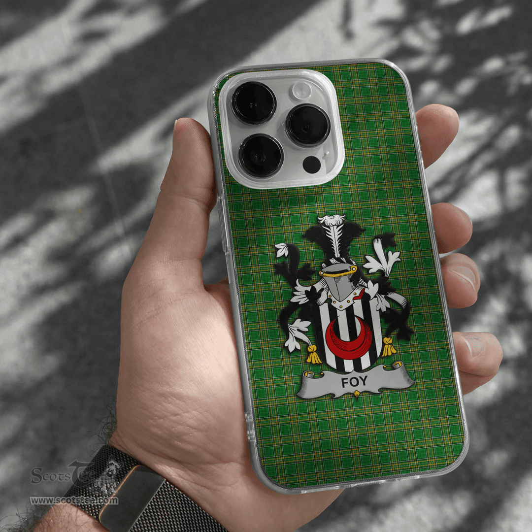 Irish Foy or O Fie Coat of Arms Family Crest Ireland Phone Case Irish National Tartan Irish County Phone Case
