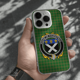 Irish House of FITZPATRICK Coat of Arms Family Crest Ireland Phone Case Irish National Tartan Irish County Phone Case
