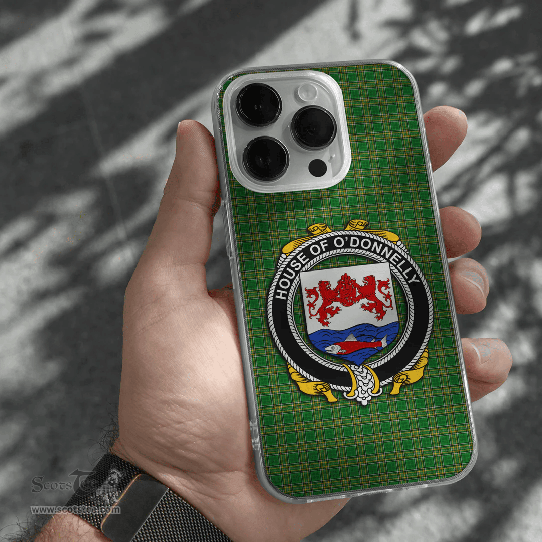 Irish House of O DONNELLY Coat of Arms Family Crest Ireland Phone Case Irish National Tartan Irish County Phone Case