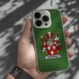 Irish Freeman Coat of Arms Family Crest Ireland Phone Case Irish National Tartan Irish County Phone Case
