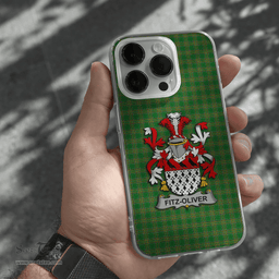 Irish Fitz-Oliver Coat of Arms Family Crest Ireland Phone Case Irish National Tartan Irish County Phone Case