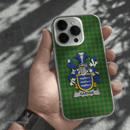 Irish Garvan or O Garvan Coat of Arms Family Crest Ireland Phone Case Irish National Tartan Irish County Phone Case