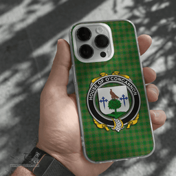 Irish House of O CONCANNON Coat of Arms Family Crest Ireland Phone Case Irish National Tartan Irish County Phone Case