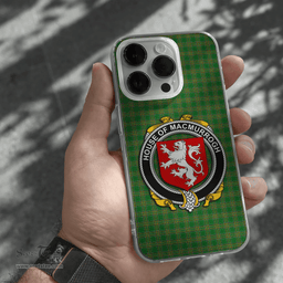 Irish House of MACMURROGH Coat of Arms Family Crest Ireland Phone Case Irish National Tartan Irish County Phone Case