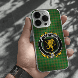 Irish House of GRIFFIN Coat of Arms Family Crest Ireland Phone Case Irish National Tartan Irish County Phone Case
