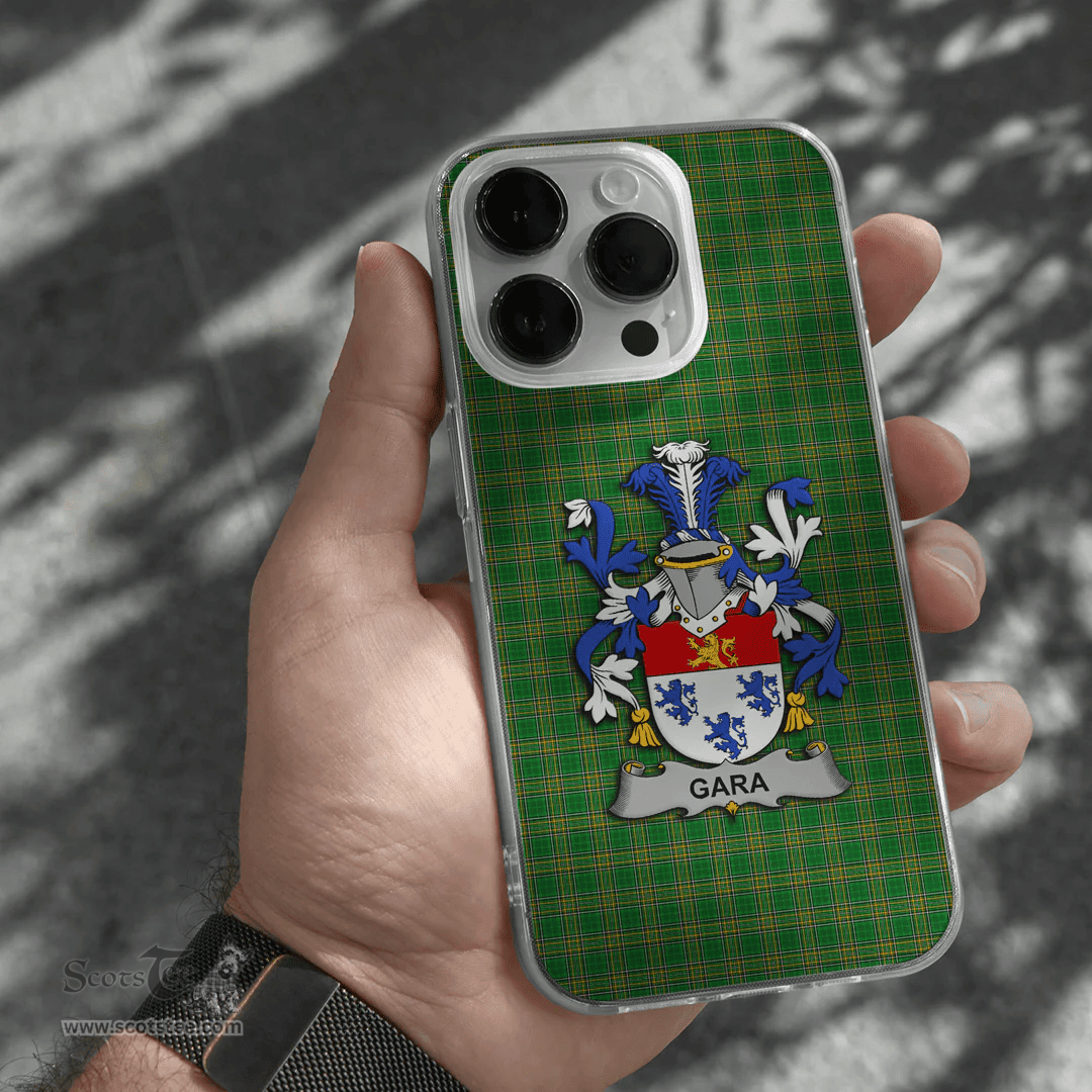 Irish Gara or O Gara Coat of Arms Family Crest Ireland Phone Case Irish National Tartan Irish County Phone Case