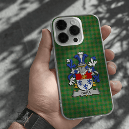 Irish Gara or O Gara Coat of Arms Family Crest Ireland Phone Case Irish National Tartan Irish County Phone Case