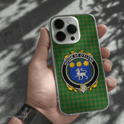 Irish House of O FLYNN Coat of Arms Family Crest Ireland Phone Case Irish National Tartan Irish County Phone Case