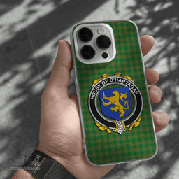 Irish House of O HARTAGAN Coat of Arms Family Crest Ireland Phone Case Irish National Tartan Irish County Phone Case