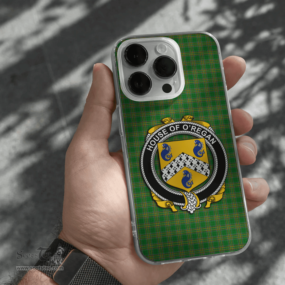 Irish House of O REGAN Coat of Arms Family Crest Ireland Phone Case Irish National Tartan Irish County Phone Case
