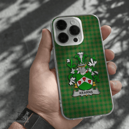 Irish Kearns or O Kearon Coat of Arms Family Crest Ireland Phone Case Irish National Tartan Irish County Phone Case