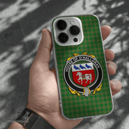 Irish House of O HALLORAN Coat of Arms Family Crest Ireland Phone Case Irish National Tartan Irish County Phone Case