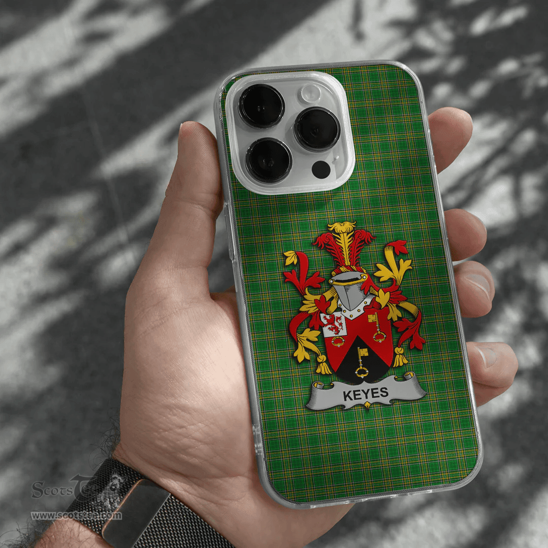 Irish Keyes Coat of Arms Family Crest Ireland Phone Case Irish National Tartan Irish County Phone Case