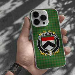 Irish House of O TIERNEY Coat of Arms Family Crest Ireland Phone Case Irish National Tartan Irish County Phone Case