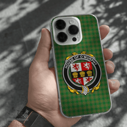 Irish House of O MURPHY (Muskerry) Coat of Arms Family Crest Ireland Phone Case Irish National Tartan Irish County Phone Case