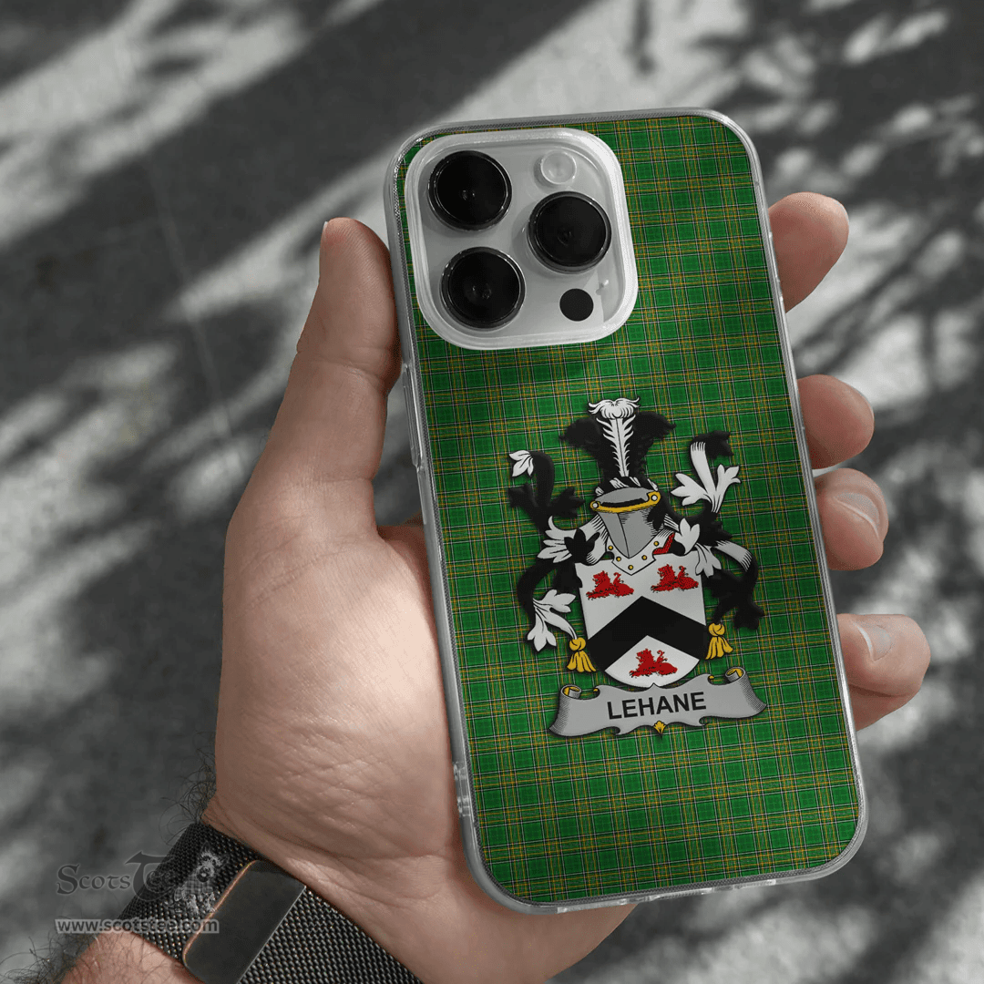 Irish Lehane or O Lehane Coat of Arms Family Crest Ireland Phone Case Irish National Tartan Irish County Phone Case