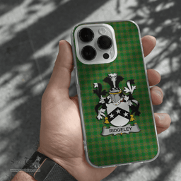 Irish Ridgeley Coat of Arms Family Crest Ireland Phone Case Irish National Tartan Irish County Phone Case