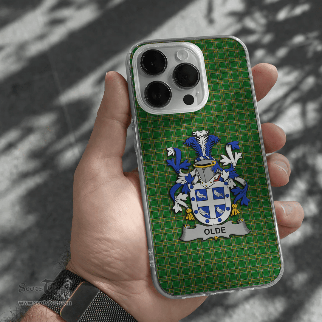 Irish Olde Coat of Arms Family Crest Ireland Phone Case Irish National Tartan Irish County Phone Case