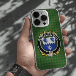 Irish House of O SCANLAN (Munster) Coat of Arms Family Crest Ireland Phone Case Irish National Tartan Irish County Phone Case