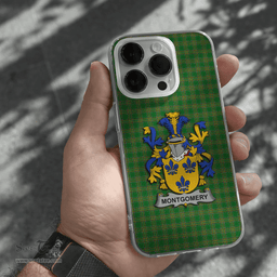 Irish Montgomery Coat of Arms Family Crest Ireland Phone Case Irish National Tartan Irish County Phone Case