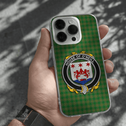 Irish House of O NEILL Coat of Arms Family Crest Ireland Phone Case Irish National Tartan Irish County Phone Case