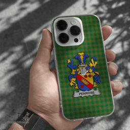 Irish Penrose Coat of Arms Family Crest Ireland Phone Case Irish National Tartan Irish County Phone Case