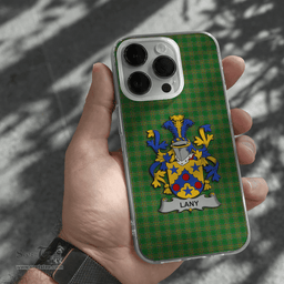 Irish Lany or Laney Coat of Arms Family Crest Ireland Phone Case Irish National Tartan Irish County Phone Case