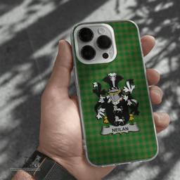 Irish Neilan or O Neylan Coat of Arms Family Crest Ireland Phone Case Irish National Tartan Irish County Phone Case