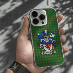 Irish St. George Coat of Arms Family Crest Ireland Phone Case Irish National Tartan Irish County Phone Case