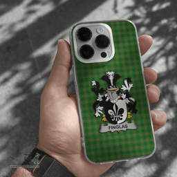 Irish Finglas Coat of Arms Family Crest Ireland Phone Case Irish National Tartan Irish County Phone Case