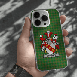 Irish Segrave Coat of Arms Family Crest Ireland Phone Case Irish National Tartan Irish County Phone Case