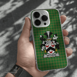 Irish Wethers Coat of Arms Family Crest Ireland Phone Case Irish National Tartan Irish County Phone Case