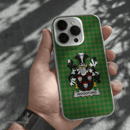Irish Woodford Coat of Arms Family Crest Ireland Phone Case Irish National Tartan Irish County Phone Case