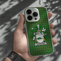 Irish Rossiter Coat of Arms Family Crest Ireland Phone Case Irish National Tartan Irish County Phone Case