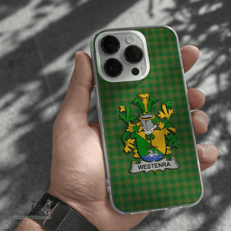 Irish Westenra Coat of Arms Family Crest Ireland Phone Case Irish National Tartan Irish County Phone Case