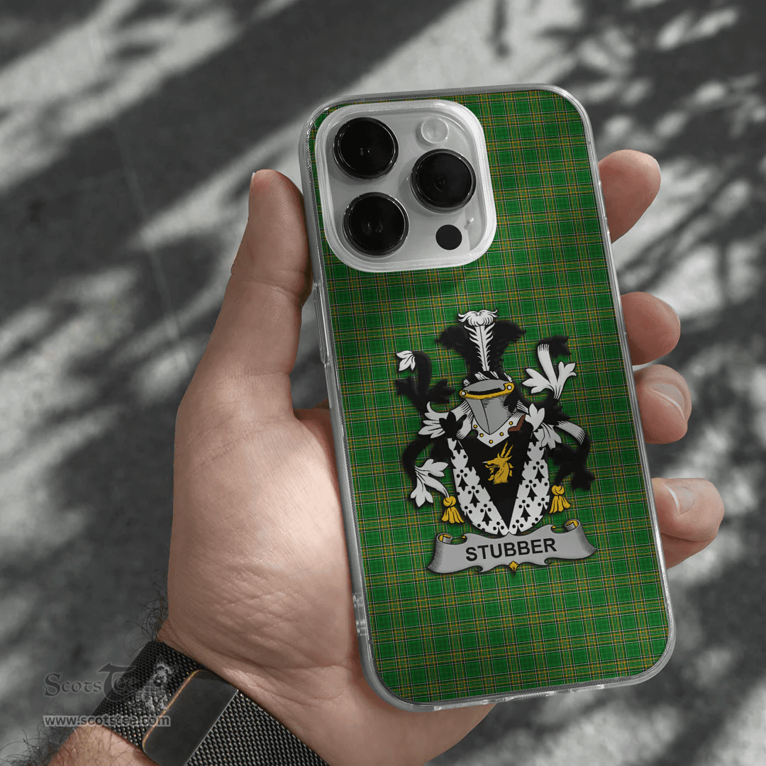 Irish Stubber Coat of Arms Family Crest Ireland Phone Case Irish National Tartan Irish County Phone Case
