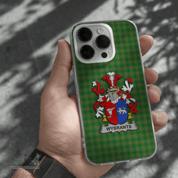 Irish Wybrants Coat of Arms Family Crest Ireland Phone Case Irish National Tartan Irish County Phone Case
