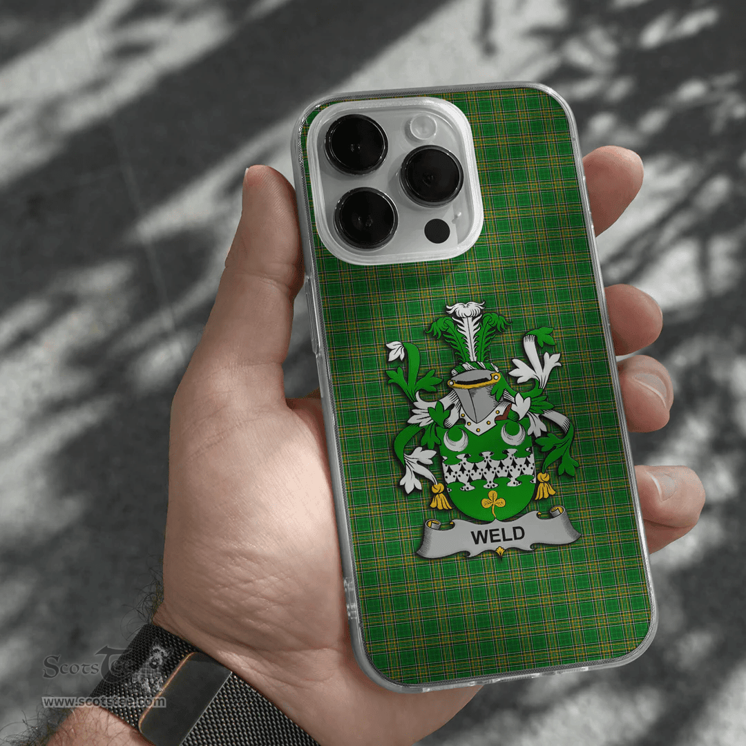 Irish Weld Coat of Arms Family Crest Ireland Phone Case Irish National Tartan Irish County Phone Case