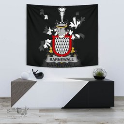 Irish Barnewall Coat of Arms Family Crest Ireland Tapestry Irish Tapestry