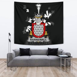Irish Barnewall Coat of Arms Family Crest Ireland Tapestry Irish Tapestry