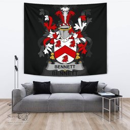Irish Bennett Coat of Arms Family Crest Ireland Tapestry Irish Tapestry
