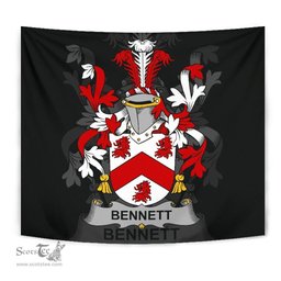 Irish Bennett Coat of Arms Family Crest Ireland Tapestry Irish Tapestry