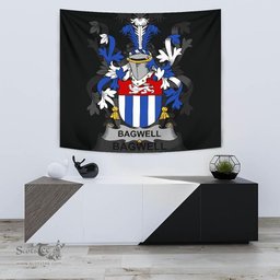 Irish Bagwell Coat of Arms Family Crest Ireland Tapestry Irish Tapestry