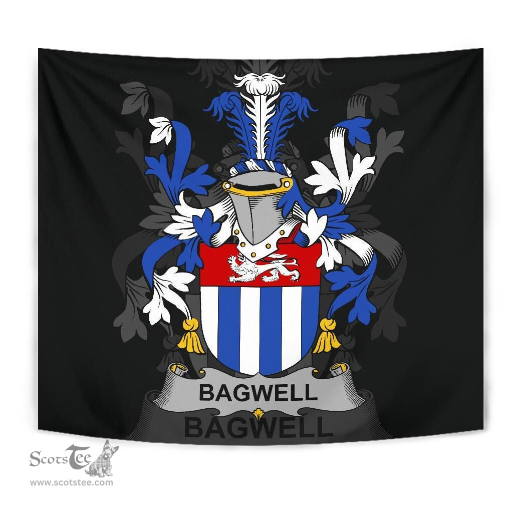 Irish Bagwell Coat of Arms Family Crest Ireland Tapestry Irish Tapestry