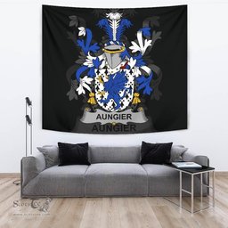 Irish Aungier Coat of Arms Family Crest Ireland Tapestry Irish Tapestry