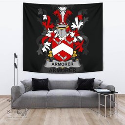 Irish Armorer Coat of Arms Family Crest Ireland Tapestry Irish Tapestry