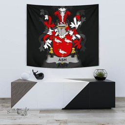 Irish Ash Coat of Arms Family Crest Ireland Tapestry Irish Tapestry